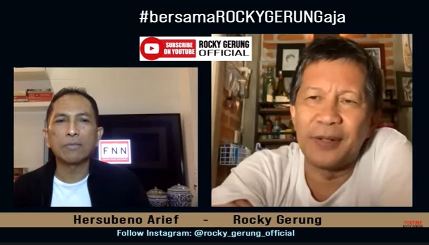 Rocky Gerung soal Pembubaran FPI (YouTube).