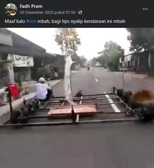 Vespa gembel ekstrem. (Facebook)