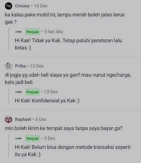 Pre order mobil Tesla malah tuai banyolan warganet. (Facebook/Deny Eko)