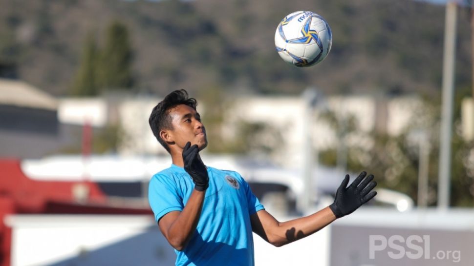 Pemain Timnas Indonesia U-19 dan Persebaya Surabaya Rizky Ridho saat sedang berlatih (dok. PSSI).