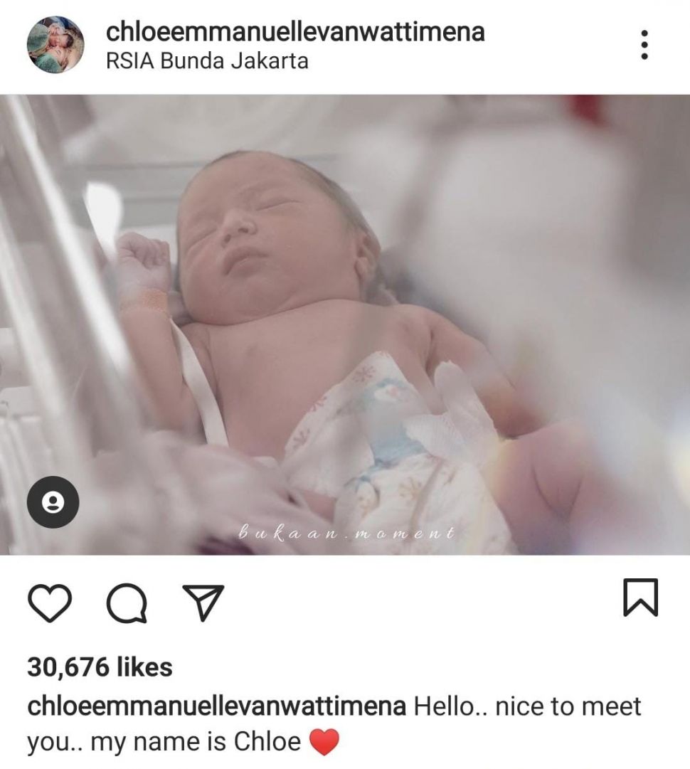 Pengikut Instagram Chloe Anak Asmirandah Sudah Puluhan Ribu (Instagram)