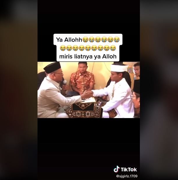 Akad Nikah Bahasa Arab Berakhir Kocak (tiktok.com/@sjgirlz.1709)