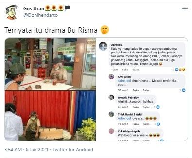 Fakta blusukan Risma cuma settingan (ist)