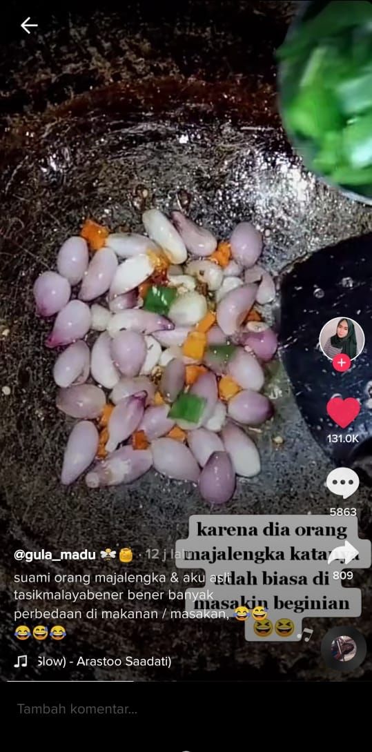 Goreng bawang khas Majalengka (TikTok @gula_madu)