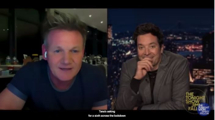 Gordon Ramsay dalam acara 'The Tonight Show' (YouTube The Tonight Show Starring Jimmy Fallon)