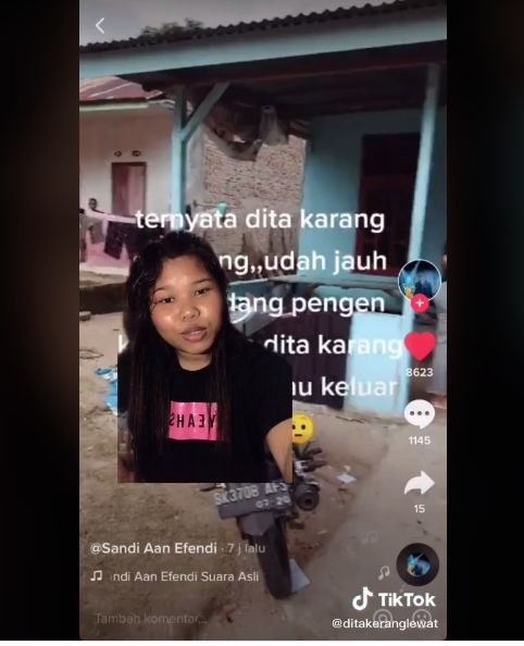 Video klarifikasi Dita Kerang. (TikTok/ditakeranglewat)