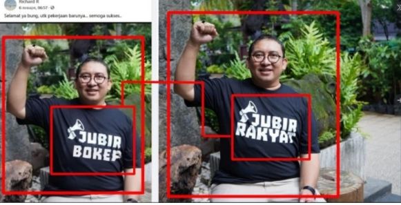 Cek Fakta Fadli Zon Pakai Baju Bertuliskan Jubir Bokep (Turnbackhoax.id).