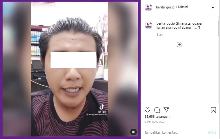 Viral Video Pria Sebut Black Box Tak Harus Diutamakan (Instagram/berita_gosip).