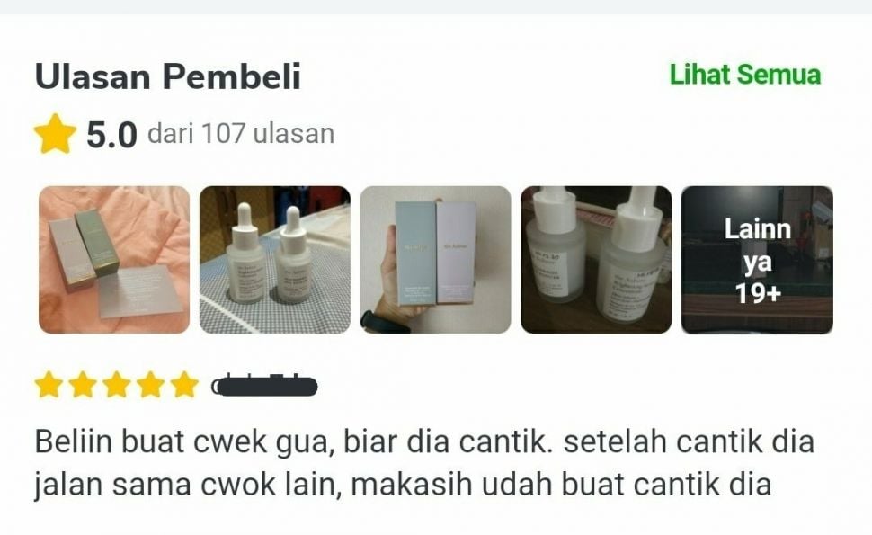  Lelaki Ini Diselingkuhi Pacar Setelah Belikan Skincare. (Dok: Twitter/txtdarionlshop)