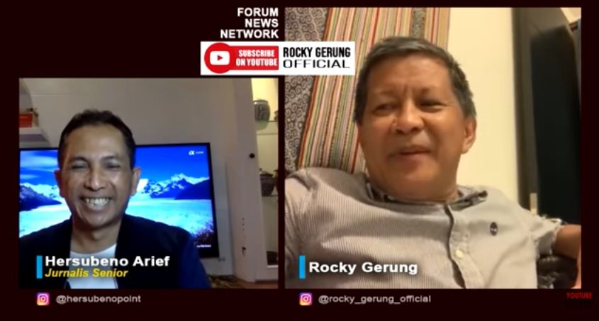 Rocky Gerung soal Jokowi divaksin (YouTube/RockyGerungOfficial).