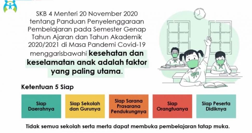 Menteri Bintang Beberkan 5 Syarat Sekolah Boleh Terapkan Belajar Tatap Muka (Dok. KemenPPPA)