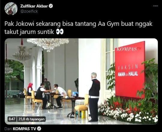 Sindirian untuk Aa Gym. (Twitter)