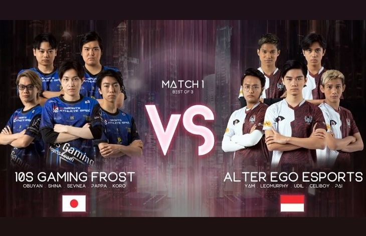 Alter Ego vs 10S Gaming Frost. (YouTube/ Mobile Legends Bang Bang)