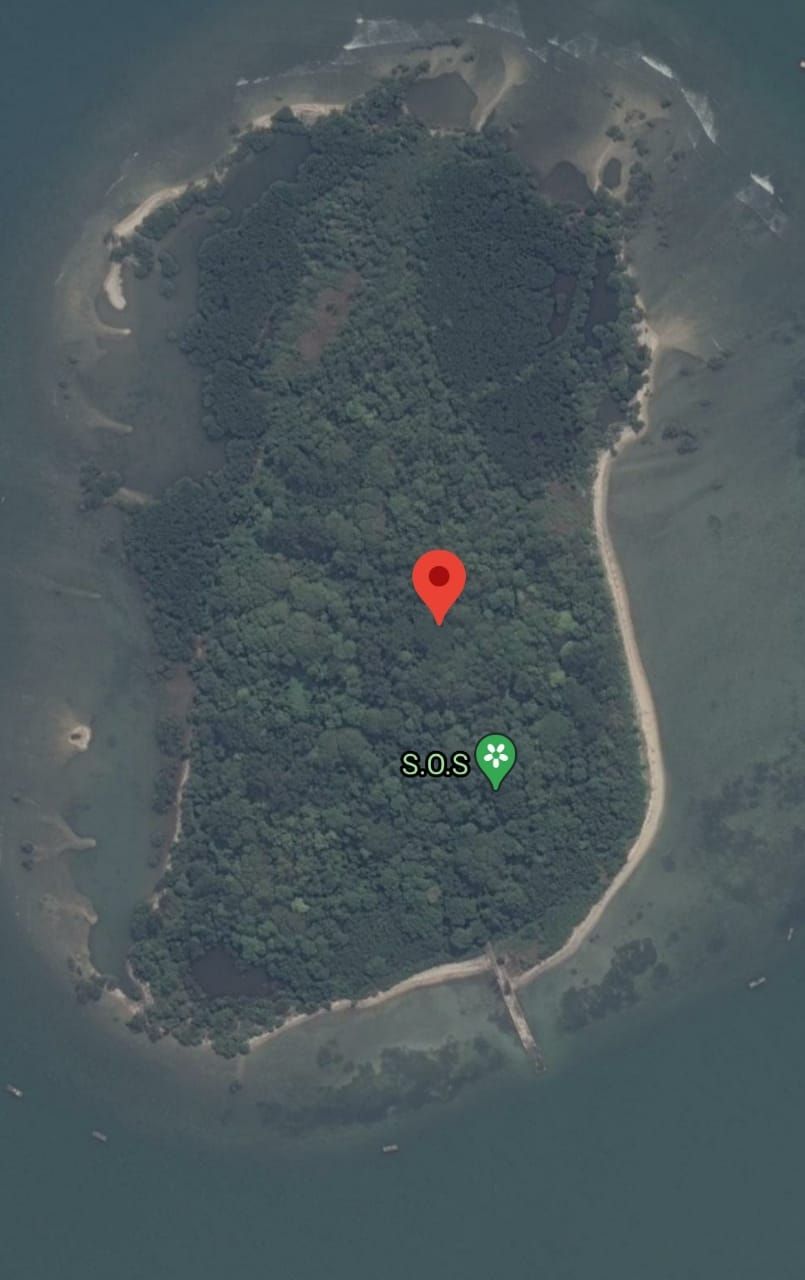 Heboh munculnya tulisan SOS di Pulau Laki, area pesawat Sriwijaya Air SJ182 jatuh (GoogleMaps).