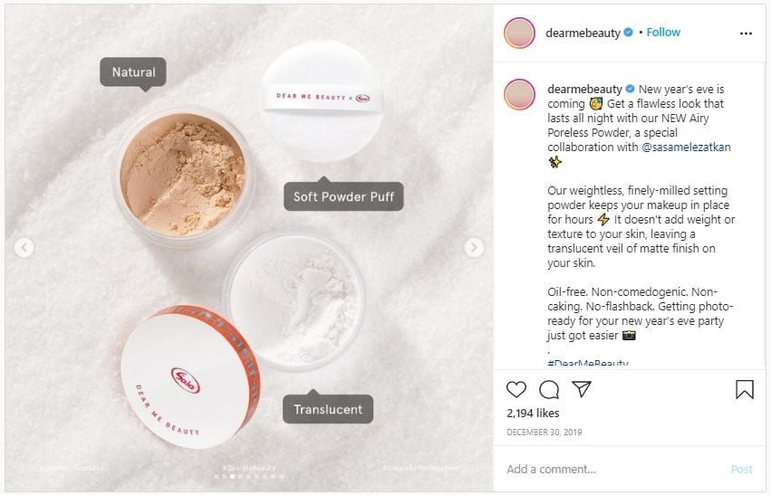 Deretan Brand Makeup yang Pernah Kolaborasi dengan Makanan (instagram.com/dearmebeauty)