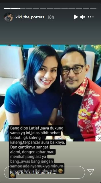 Sindir Nikita Mirzani, Kiki The Potter Pamer Foto Calon Istri Dipo Latief