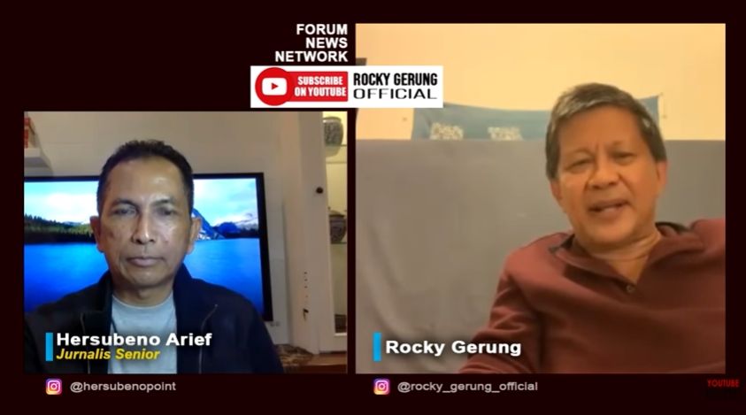 Rocky Gerung mengomentari soal penghinaan terhadap Natalius Pigai