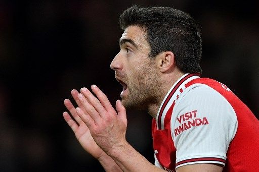 Eks pemain Arsenal Sokratis Papastathopoulos. [AFP]