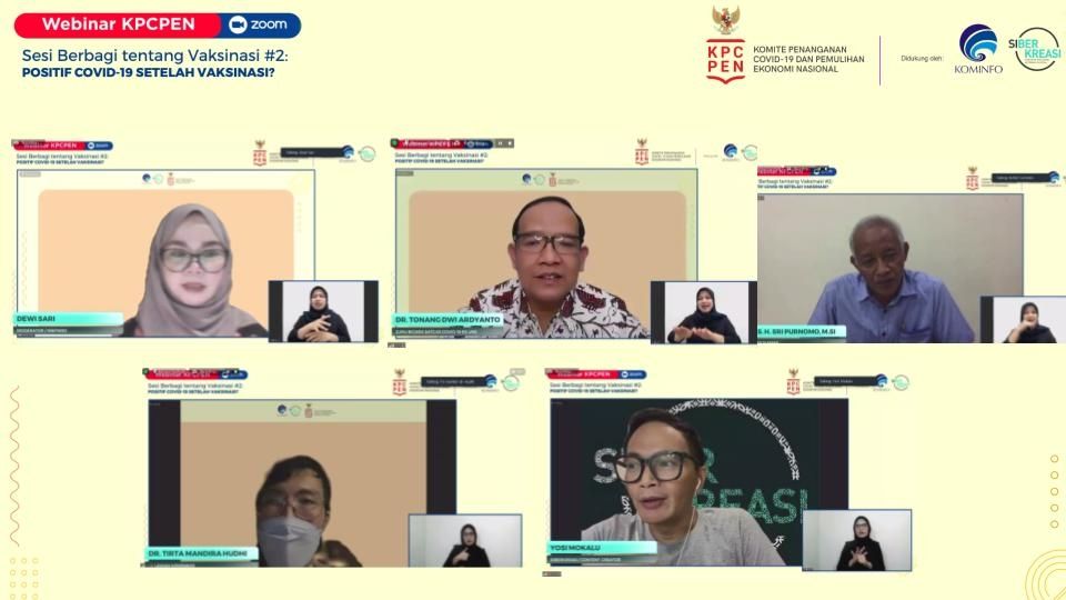 Seminar online oleh KPCPEN, Kominfo, dan Siberkreasi (Suara.com)