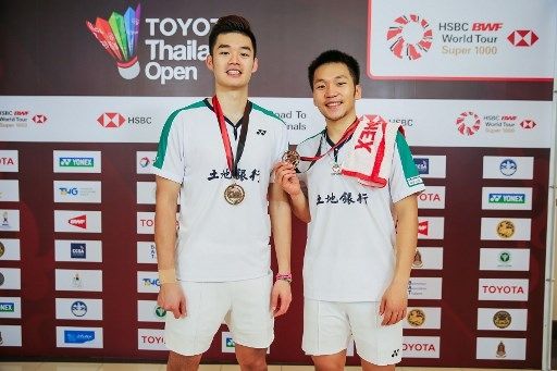 Ganda putra Taiwan Lee Yang dan Wang Chi-Lin. [AFP]