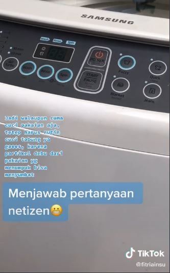 Mesin cuci untuk cuci kacang tanah. (Tiktok/@fitriainsu)