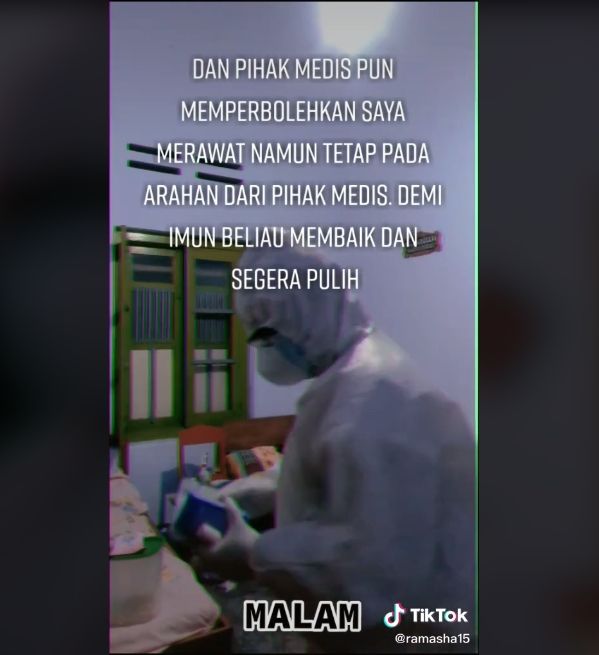 Video rutinitas nakes sepulang kerja. (TikTok/ramasha15)