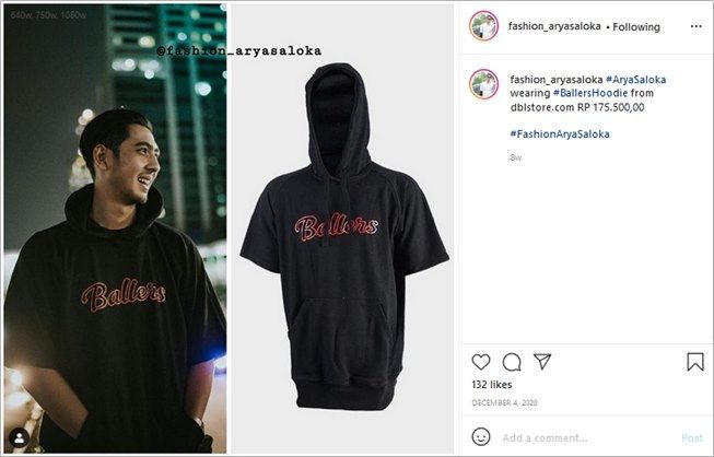 Koleksi baju Arya Saloka yang harganya di bawah Rp200 ribu. (Instagram/@fashion_aryasaloka)