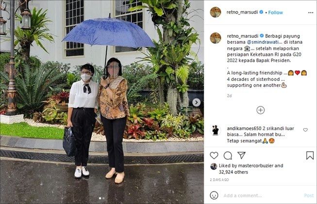 Modis abis, gaya Menlu Retno Marsudi bikin jatuh hati. (Instagram/@retno_marsudi)