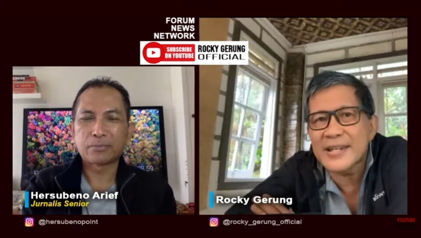 Rocky Gerung soal kasus Abu Janda (YouTube/RockyGerungOfficial).