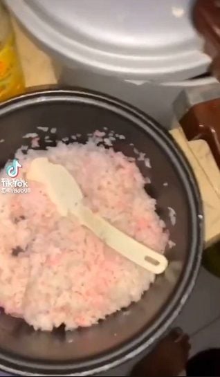 Viral Masakan Warna Pink. (TikTok)