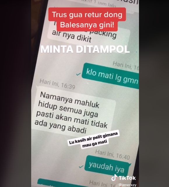 Video curhat pemuda beli ikan cupang di olshop. (TikTok/amerxzy)