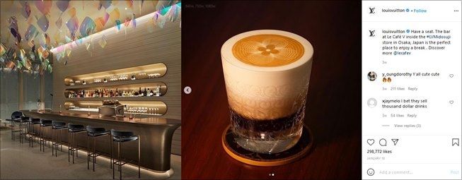 Louis Vuitton perdana buka bisnis kafe dan restoran. (Instagram/@louisvuitton)