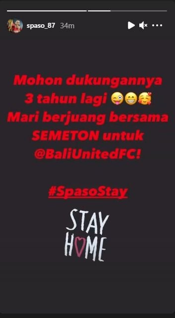 Ilija Spaojevic teken kontrak baru dengan Bali United. (Instagram/spaso_87)