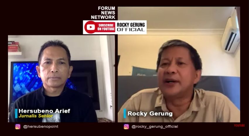 Rocky Gerung soal kudeta terhadap Partai Demokrat (YouTube/RockyGerungOfficial).