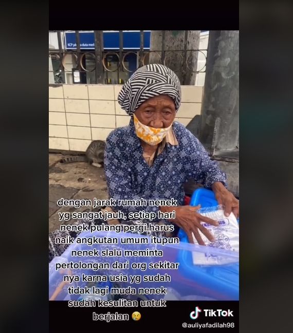 Video kisah Nenek Rusinah. (TikTok/auliyafadilah98)