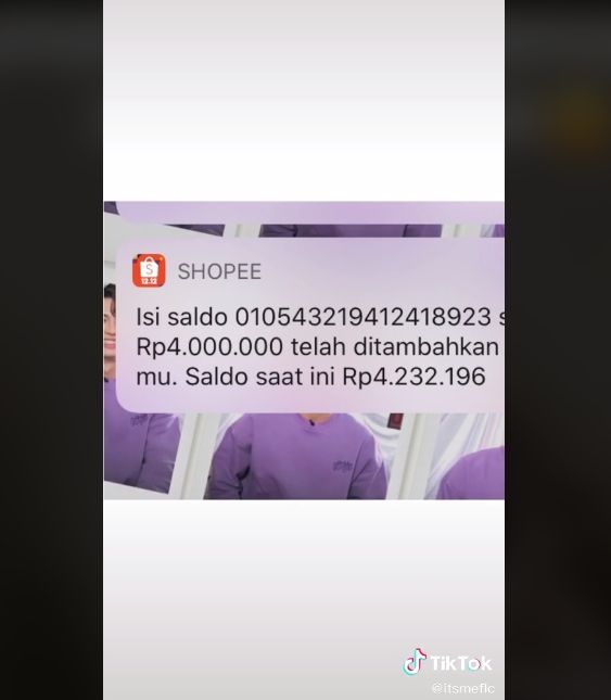 Video curhat gadis minta tolong pacar transfer uang. (TikTok/aloha)