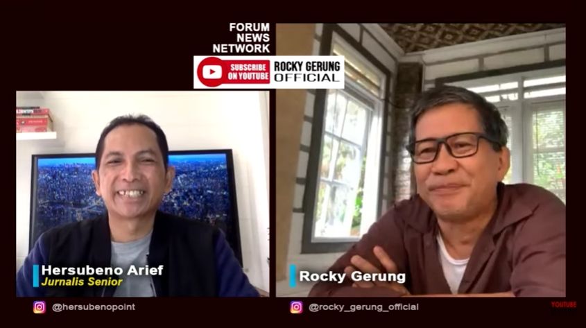 Rocky Gerung soal Moeldoko sebut nama Luhut dalam isu kudeta Partai Demokrat (YouTube/RockyGerungOfficial).