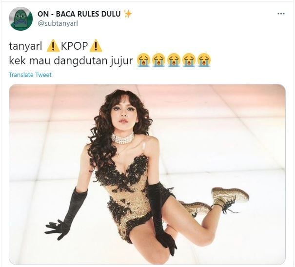 Tampil Cantik untuk Konser, Gaya Lisa BLACKPINK Dibilang Mirip Ayu Ting Ting (twitter.com/subtanyarl)