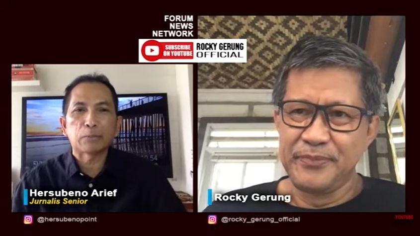 Rocky Gerung soal Jokowi minta warga aktif mengkritik (YouTube/RockyGerung).