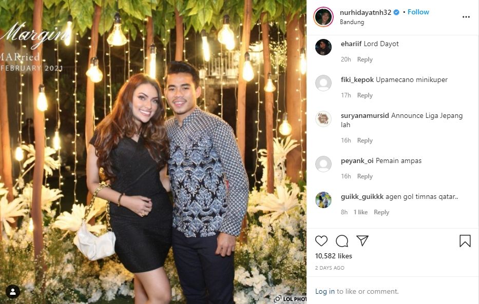 Nurhidayat Haji Haris unggah foto bareng pacarnya, Sarah Ahmad. (Instagram/nurhidayatnh32)