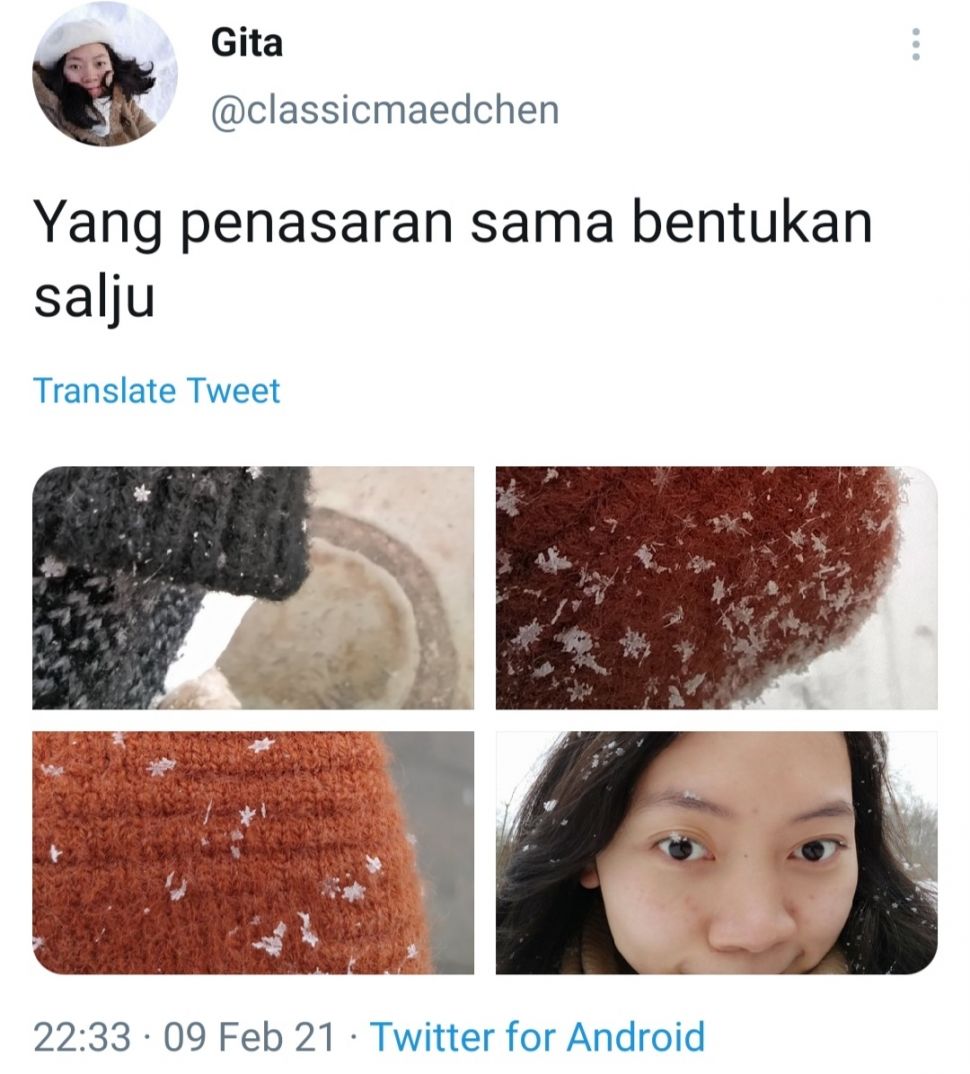 Viral bentuk asli salju (Twitter/classicmaedchen)