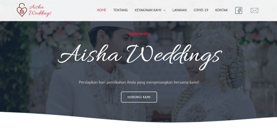 Wedding organizer Aisha Weddings atau WO Aisha Weddings sediakan paket poligami sampai nikah siri.