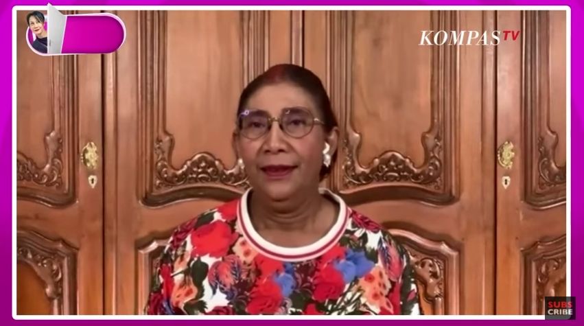 Susi Pudjiastuti soal rumor ASU 'Anies Baswedan - Susi' (YouTube/KompasTV).