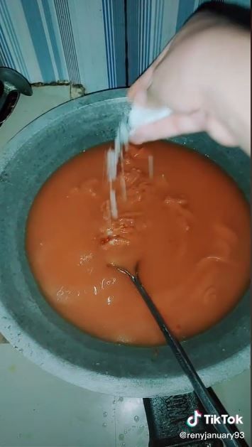 Saus bantalan yang diolah kembali (Tiktok @renyjanuary93)