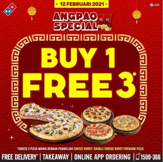 Promo Imlek. (Instagram/@dominos_id)