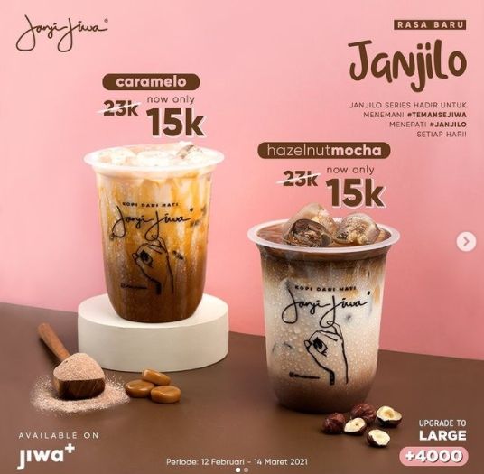 Promo Valentine dari Kedai Minuman Segar. (Instagram/@katalogpromosi)