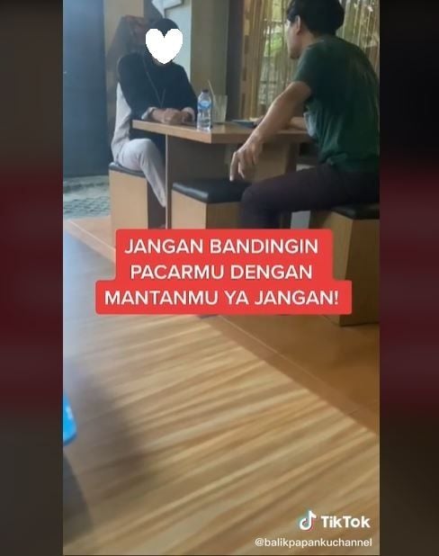 Viral Pria Bandingkan Pacar dengan Mantan (tiktok.com/@balikpapankuchannel)