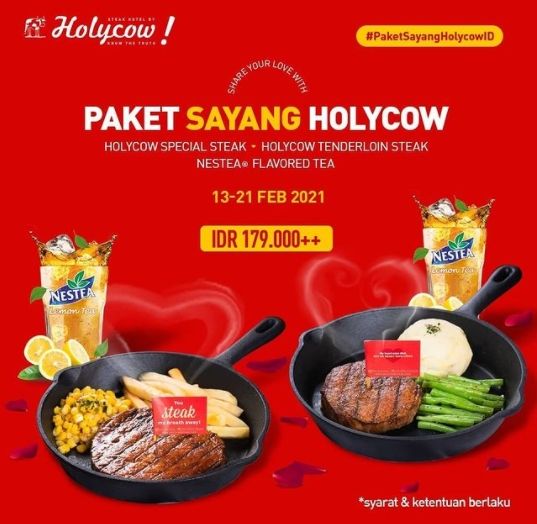 Promo valentine. (Instagram/@holycow_id)