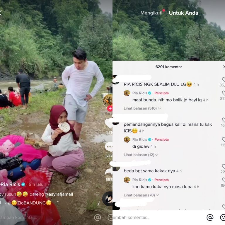 Ria Ricis goyang Ting Ting di TikTok. [ria ricis / TikTok[