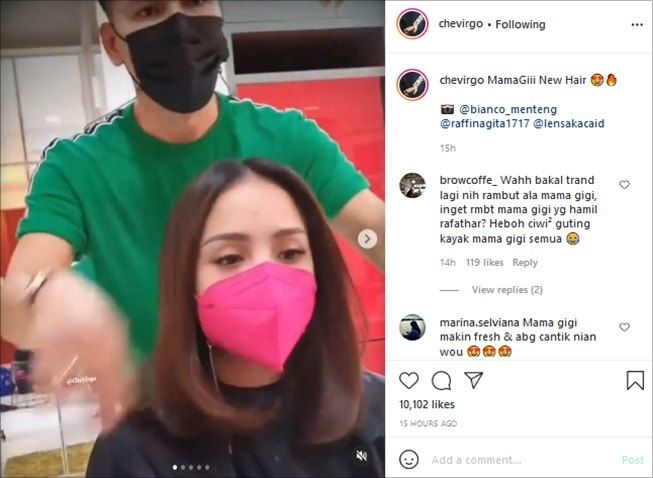 Bikin Makin Cantik, Gaya Rambut Baru Nagita Slavina Disebut Bakal Jadi Tren. (Instagram/@chevirgo)